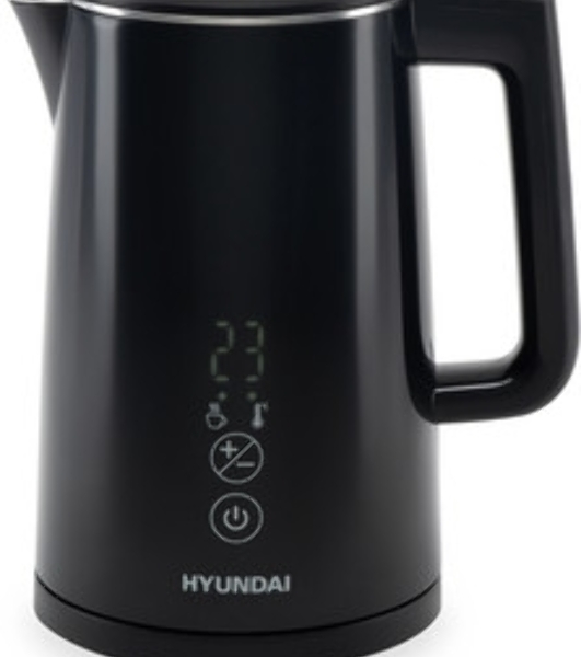 Чайник электрический Hyundai HYK-S2507 0.6 л, 1000 Вт, черный