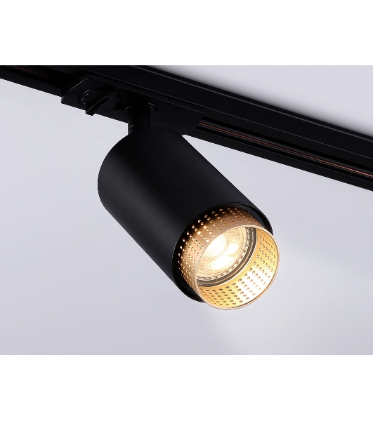 Трековый однофазный светильник Ambrella light GL5162 BK/GD черный/золото GU10 max 12W D60*190