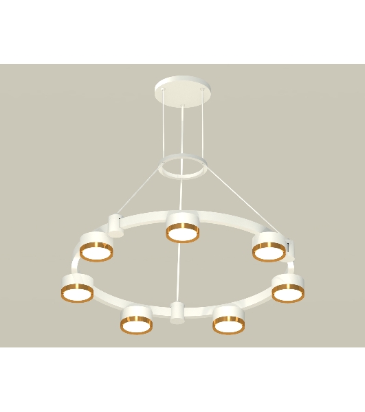 Светильник Ambrella light XR92031502/7 SWH/PYG белый песок/золото желтое полированное GX53 (A9203, C9236, N8124)