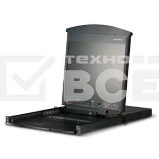 Квм консоль ATEN 8P CAT5 HIGH DENSITY DUAL RAIL LCD OVER