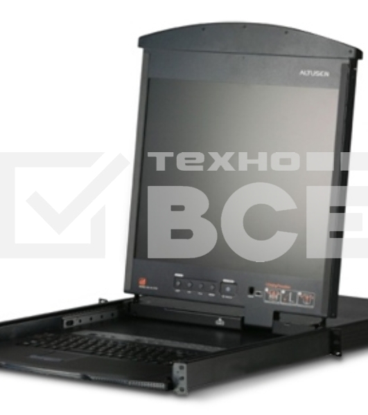 Квм консоль ATEN 8P CAT5 HIGH DENSITY DUAL RAIL LCD OVER