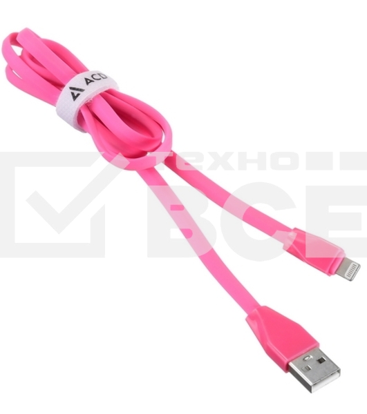 Кабель USB ACD-Life Lightning ~ USB-A TPE, 1м, маджента (ACD-U920-P5M)