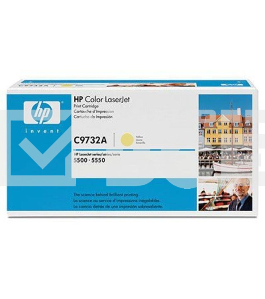 Картридж лазерный HP C9732A желтый LJ 5500 (12000 стр.)