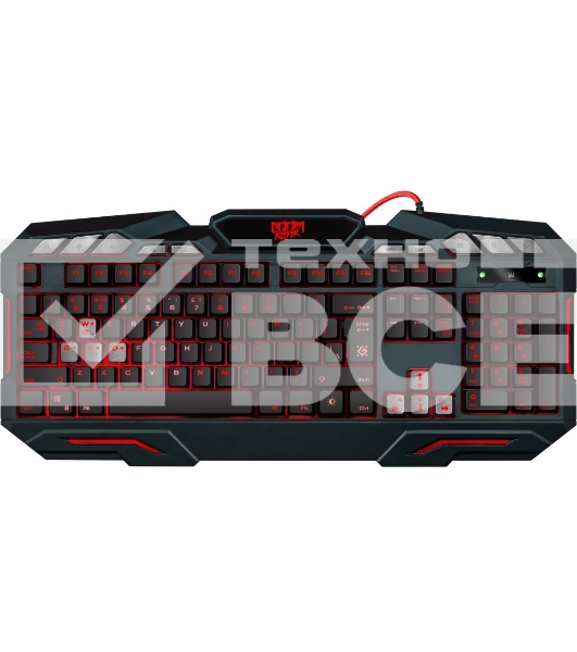 Клавиатура Defender Doom Keeper GK-100DL RUпроводная, USB, чёрный