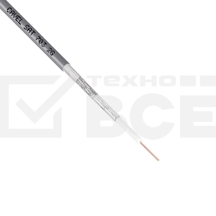Кабель коаксиальный CAVEL SAT 703 B, Cu/Al/CuSn, 75%, 75 Ом, бухта 100 м, черный