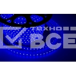 Лента LED 220 В, 10х7 мм, IP67, SMD 2835, 60 LED/m, цвет свечения синий, бухта 100 м, фото 1