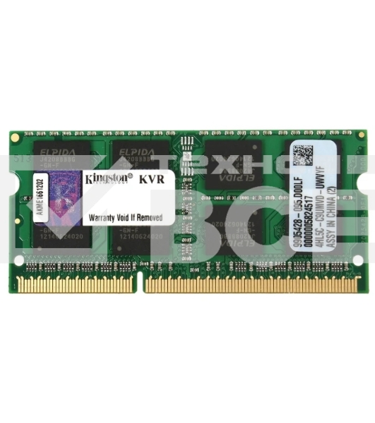 Оперативная память Kingston ValueRAM, DDR3L, 8GB (1x8GB), 1600MHz, CL11, SO-DIMM