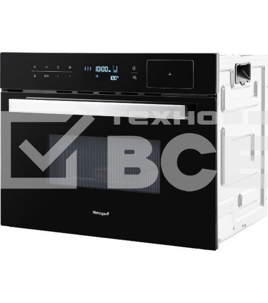 Духовой шкаф электрический Weissgauff OEMS 459 PDB черный, встраиваемый