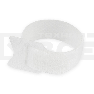 Хомуты-липучки на основе ленты Velcro® VT-110x11WT  110 x 11 мм, белые (12 шт.)