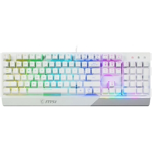 Клавиатура MSI Vigor GK30 белый USB Multimedia for gamer LED (подставка для запястий)