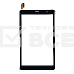 Сенсорное стекло (тачскрин) для Digma Optima 8 Z801, черное, фото2