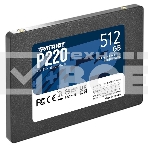 Накопитель SSD Patriot P220, 512GB, SATA III, 2.5