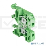 Колодка клеммная EKF plc-jxb-2.5/35gn JXB-2.5/35 зеленая EKF PROxima, фото 1