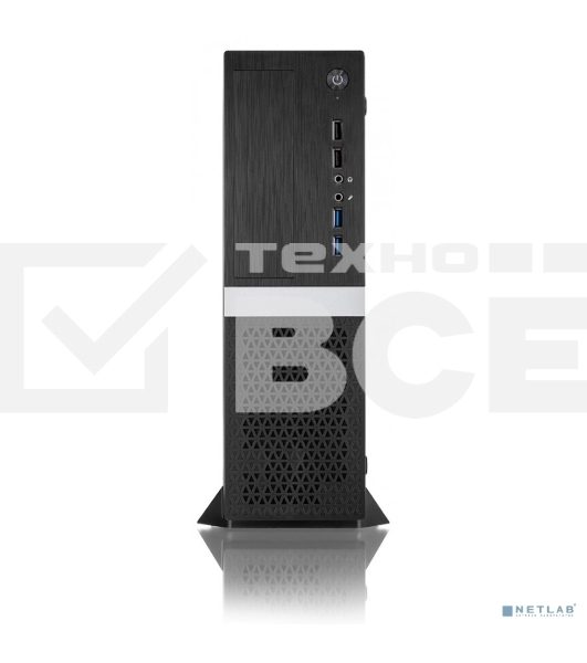 Компьютерный корпус Foxline FL-211-TFX300S с блоком питания 300Вт, mATX case, black, w/PSU TFX 300W, w/2xUSB2.0+2xUSB3.0, w/pwr cord, w/ 8cm FAN