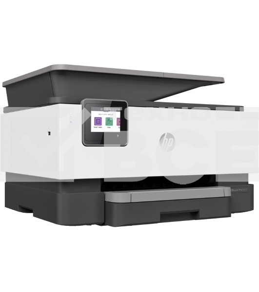 МФУ струйный HP OfficeJet Pro 9013 AiO Printer, A4, цветной, печ. до 32/18 стр/мин. (ч/б/цв.), скан. до 8 стр/мин., 1200 x 4800 dpi (печ.), 1200x1200dpi (скан.), USB, RJ-45, Wi-Fi