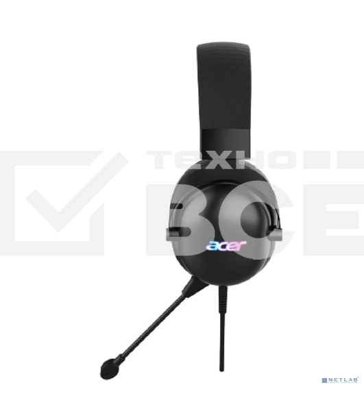 Наушники с микрофоном Acer AHW122 черный 2.1м мониторные USB оголовье (ZL.HDSCC.01U)