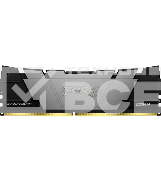 Оперативная память Kingston Fury Renegade, 64GB (4x16GB), DDR4, 3600MHz, CL16, с радиаторами, серый/черный