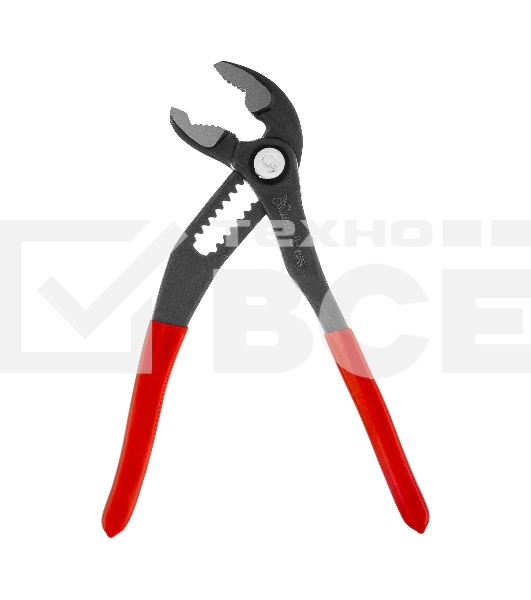 Переставные клещи Matrix 180 мм, кнопочный механизм, хром-ванадий, обливные рукоятки