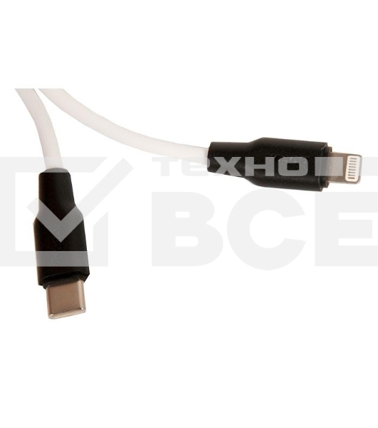 Кабель Type-C HOCO X21 Plus Silicone для Lightning, PD20, 3.0A, длина 1м, белый