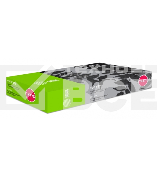 Картридж лазерный Cactus CS-TK475 черный (15000 стр.) для Kyocera FS-6025/B/6030