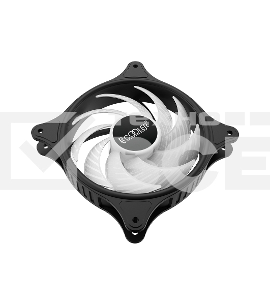Вентилятор для корпуса PCCooler FX-120-3 черный, 120 мм, 1200 об/мин, 18 дБ, 3 pin