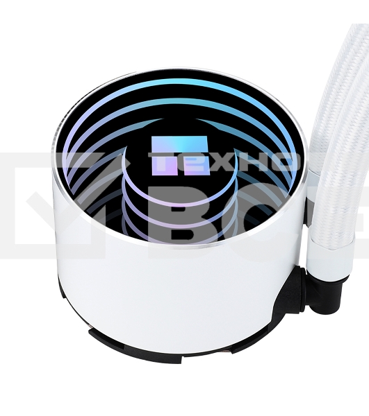 Водяное охлаждение для процессора Thermalright Frozen Notte 240 White ARGB V2 белый (240mm, ARGB/ Fans: 2x120mm, 72.37CFM, 27.7dBA, 2000RPM/ Pump height 54mm, 28dBA, 5300RPM, Rad thickness 27mm/ S: 1200, 1700, 1851, 2011, 2066, 115X, AM2, AM2+, AM3, AM3+,