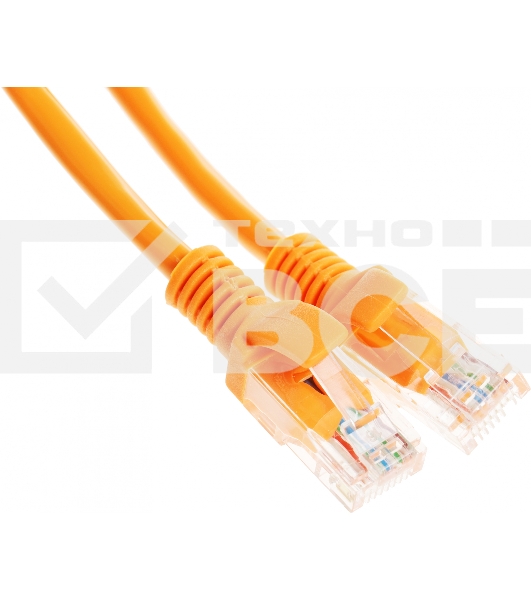 Патч-корд Premier PP12-0.25M/O 1000Гбит/с UTP 4 пары cat.5E CCA molded 0.25м оранжевый RJ-45 (m)-RJ-45 (m)