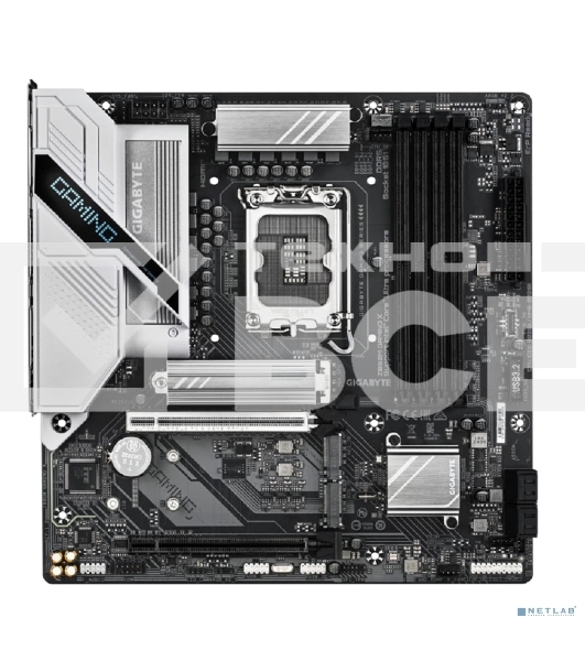 Материнская плата Gigabyte Z890M GAMING X, LGA 1851, Intel Z890, 4xDDR5, 4xSATA, 3xM.2, 1xPCIe 5.0 x16, 1xPCIe 4.0 x16, 1xHDMI, 2xDP, 1x 2.5Gb LAN, 2xUSB-A 2.0, 3xUSB-A 3.2 Gen 1, 3x3.5 мм, 7.1, mATX