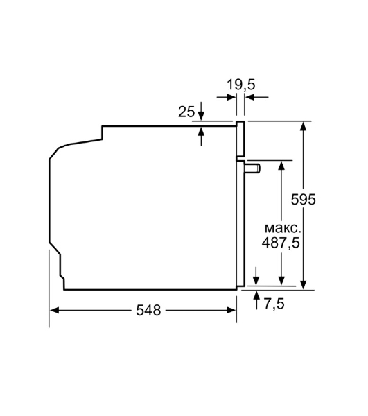 Электрический духовой шкаф с конвекцией Bosch HBG578EB3, объем 71 л, 10 режимов, автопрограммы, очистка пиролитическая + паровая, 4 стекла в дверце, направляющие проволочные + телескопические (1 уровень)