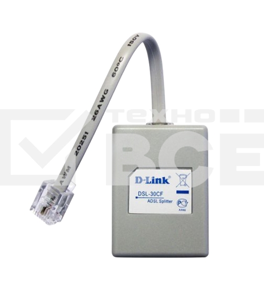 Сплиттер xDSL D-Link DSL-30CF/RS RJ-11 ADSL Annex A