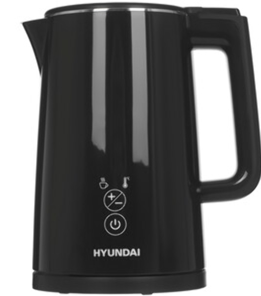 Чайник электрический Hyundai HYK-S2507 0.6 л, 1000 Вт, черный