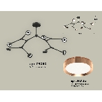 Светильник Ambrella light XB9060153/8 SBK/PPG черный песок/золото розовое полированное GX53 (C9060, N8126), фото4