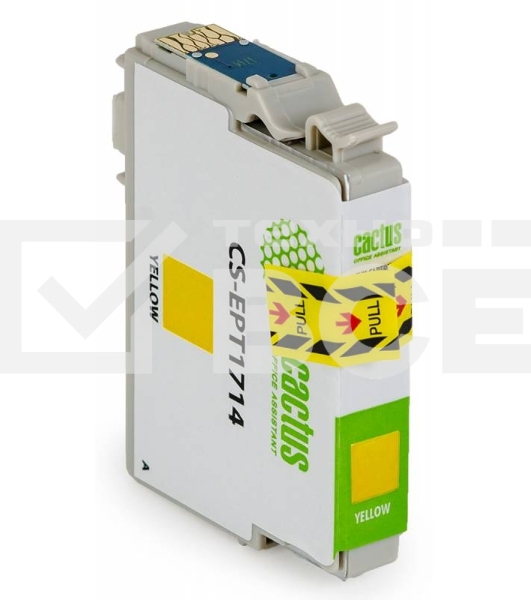 Картридж струйный Cactus CS-EPT1714 17XL желтый (10 мл) для Epson Expression Home XP-33/103/203/207/303/306/403/406