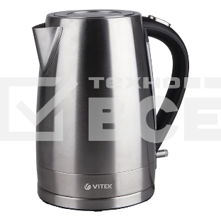 Чайник электрический Vitek VT-7000 1.7л. 2200Вт серебристый (корпус: металл)     
