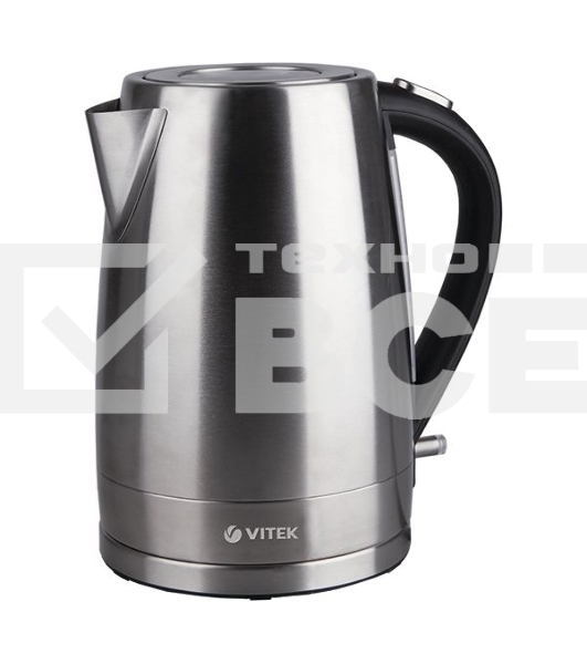 Чайник электрический Vitek VT-7000 1.7л. 2200Вт серебристый (корпус: металл)     