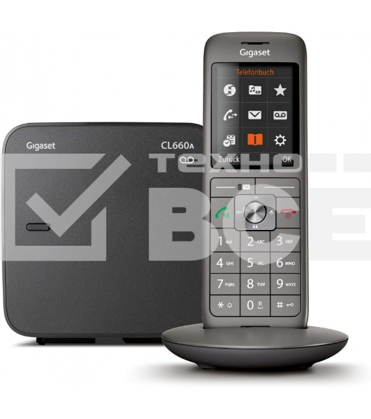 Р/Телефон Dect Gigaset CL660A черный автооветчик АОН