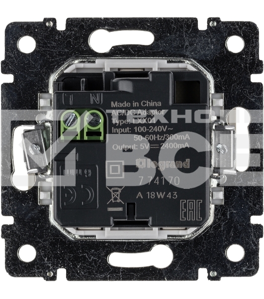 Розетка 2-ая USB 774170 Legrand Valena Сл. кость