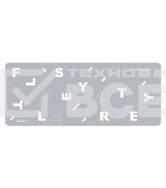 Коврик для мыши A4Tech FStyler FP75 серый/белый 750x300x2мм