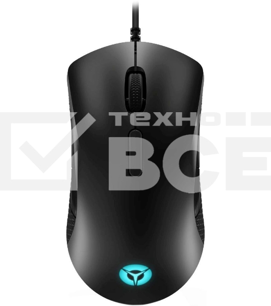 Мышь проводная Lenovo M300 RGb черный оптическая (8000dpi) USB (8but)