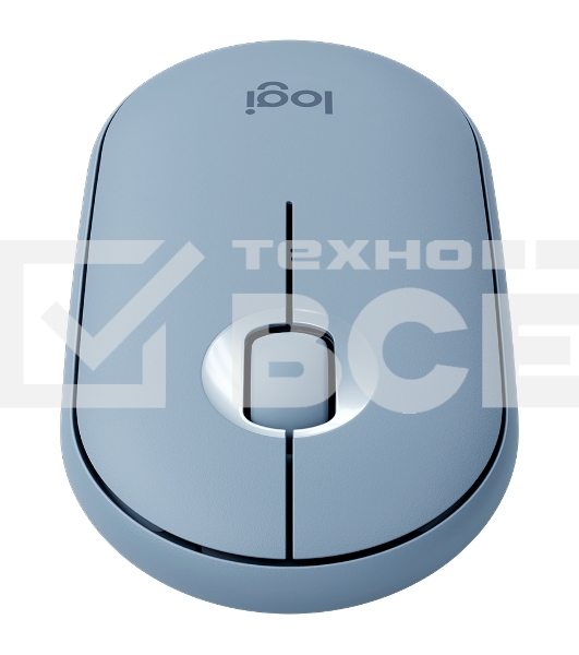 Мышь беспроводная Logitech Pebble M350 серый, 1000 dpi, радиоканал, Bluetooth, USB, кнопки - 3