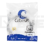 Шнур коммутационный Cabeus, кат. 5е, неэкр., U/UTP, RJ45/RJ45, LSZH, AWG24, 1м, серый, фото 1