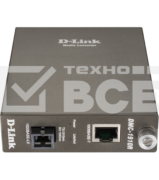 Сетевое оборудование D-Link ( DMC-1910R/A9A) Конвертер 1G UTP в 1G SM Single Fiber (15km, 1xSC), ресивер
