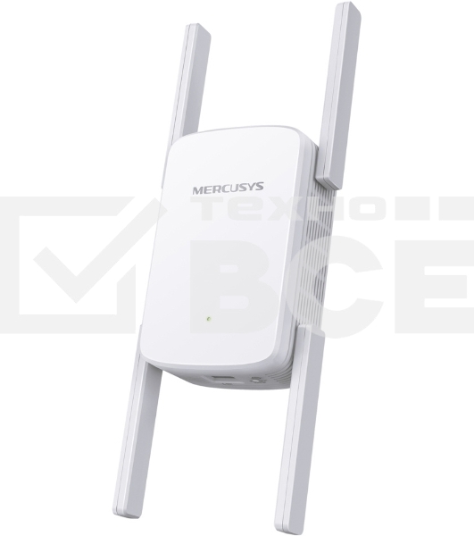 Роутер AC1900 Wi-Fi Range ExtenderSPEED: 600 Mbps at 2.4 GHz + 1300 Mbps at 5 GHz SPEC:  4× Fixed External Antennas, 1× Gigabit Port, Wall PluggedFEATURE: MERCUSYS APP, WPS/Reset Button, Signal Indicator, Range Extender/Access Point mode, Adaptive Path
