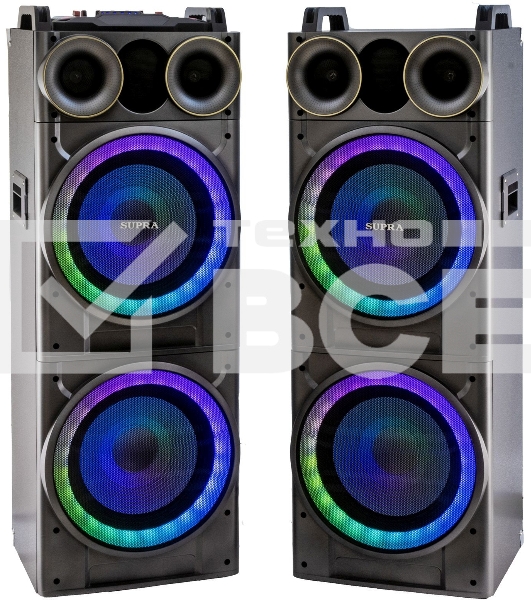 Минисистема SUPRA SMB-2150 черный 1200Вт FM USB BT SD (в комплекте: активн.+пассив.колонки)