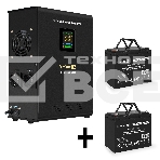 Комплект Источник бесперебойного питания EX296002RUS + батарея 75Aч EX282983RUS 2шт (инвертор, синус, для котла, настенный) ExeGate FineSine SX-2500.LCD.AVR.2SH <2500VA/1800W, чистая синусоида, цветной LCD-дисплей, AVR, 2*Schuko, линейно-интерактивный, кр, фото2