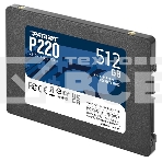 Накопитель SSD Patriot P220, 512GB, SATA III, 2.5