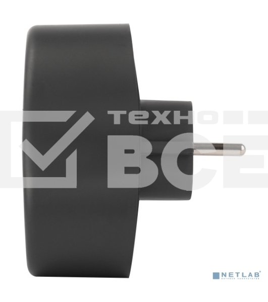 Разветвитель электрический ЭРА SPx-2e-B на 2 розетки с заземл. 16А черный