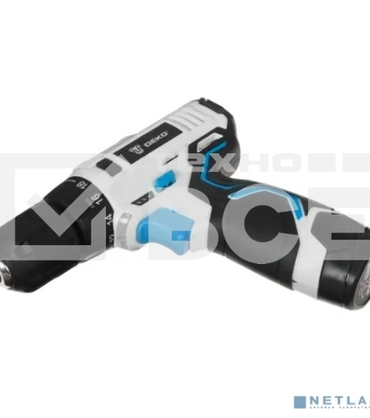 Дрель-шуруповерт Deko GCD12DU3, 12 В, 1.5 Ач, 32 Нм, щеточный