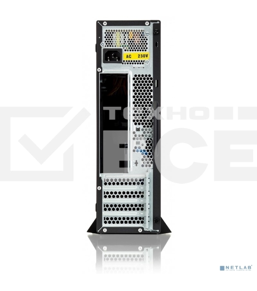 Компьютерный корпус Foxline FL-211-TFX300S с блоком питания 300Вт, mATX case, black, w/PSU TFX 300W, w/2xUSB2.0+2xUSB3.0, w/pwr cord, w/ 8cm FAN