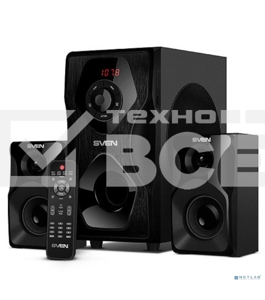 Акустическая система SVEN AC MS-2055, черный (55Вт, FM-тюнер, USB/SD, дисплей, ПДУ, Bluetooth)